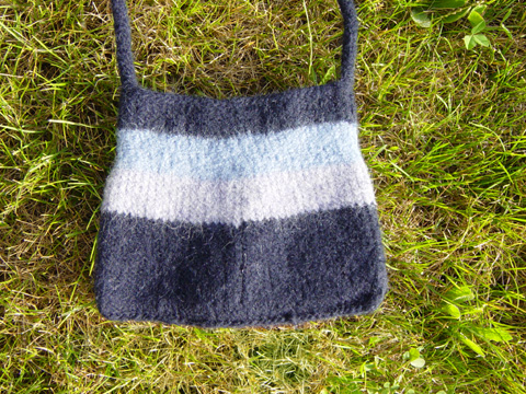 Small Navy Handbag